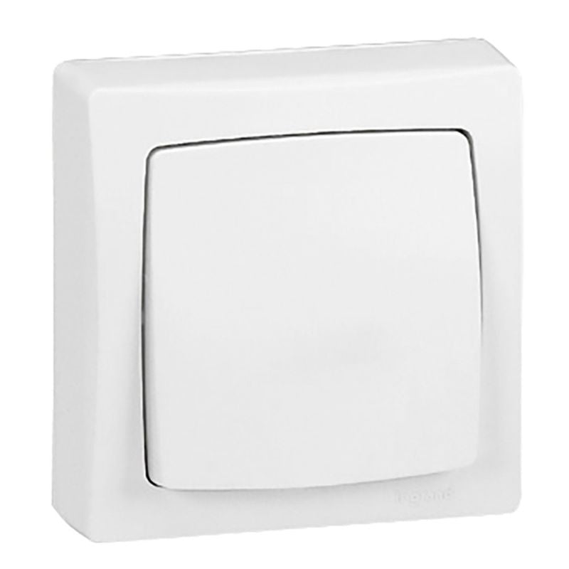 Legrand - Interrupteur va-et-vient appareillage saillie complet - blanc - Réf: 086001
