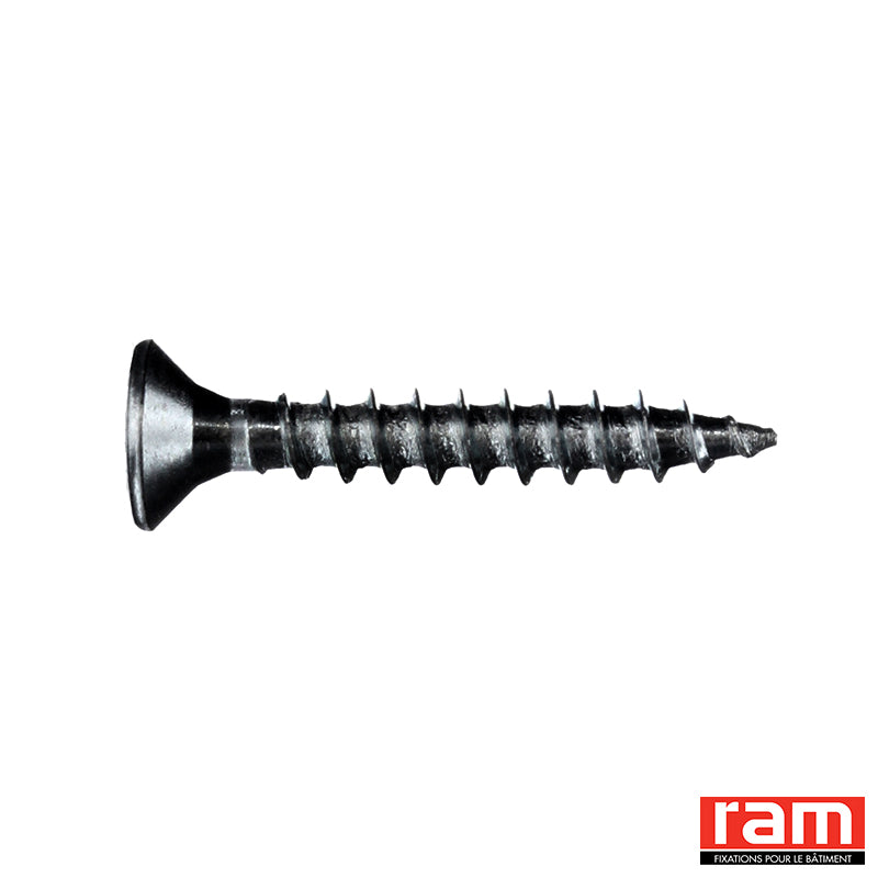 Vis aggloméré tête fraisée Pozi – 4 x 40 mm – Boîte 200 – Réf : 22424