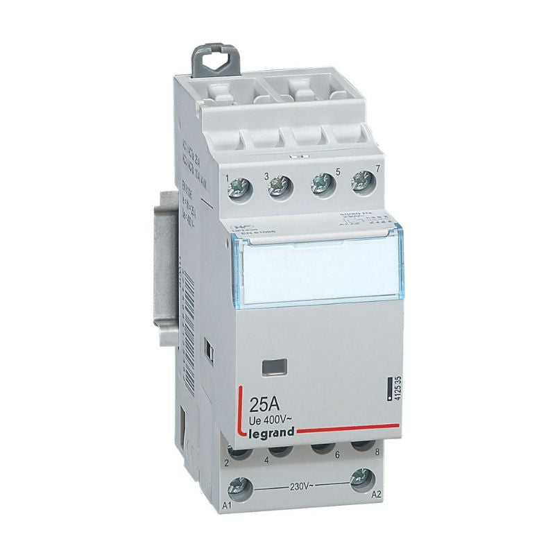 Legrand - Contacteur de puissance bobine 230 V~ - 4P - 400 V~ - 25 A - 4F - 2 modules - Réf : 412535