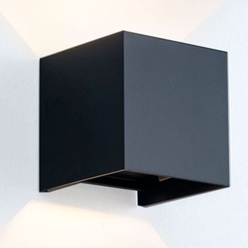 Applique Murale LED - 6W EVERE - Aluminium - NOIR - Double Éclairage - Extérieure IP44