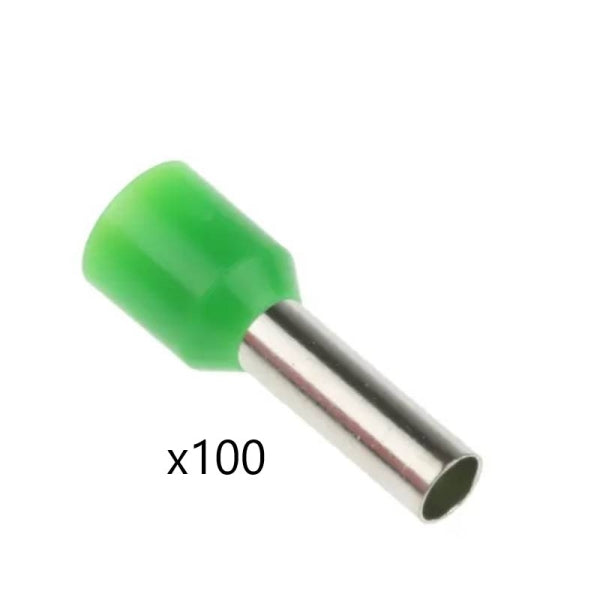 Embout de câblage Vert 6mm2 x100 - 41054