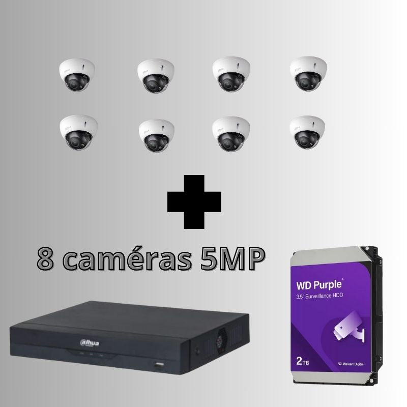 Kit vidéosurveillance dôme