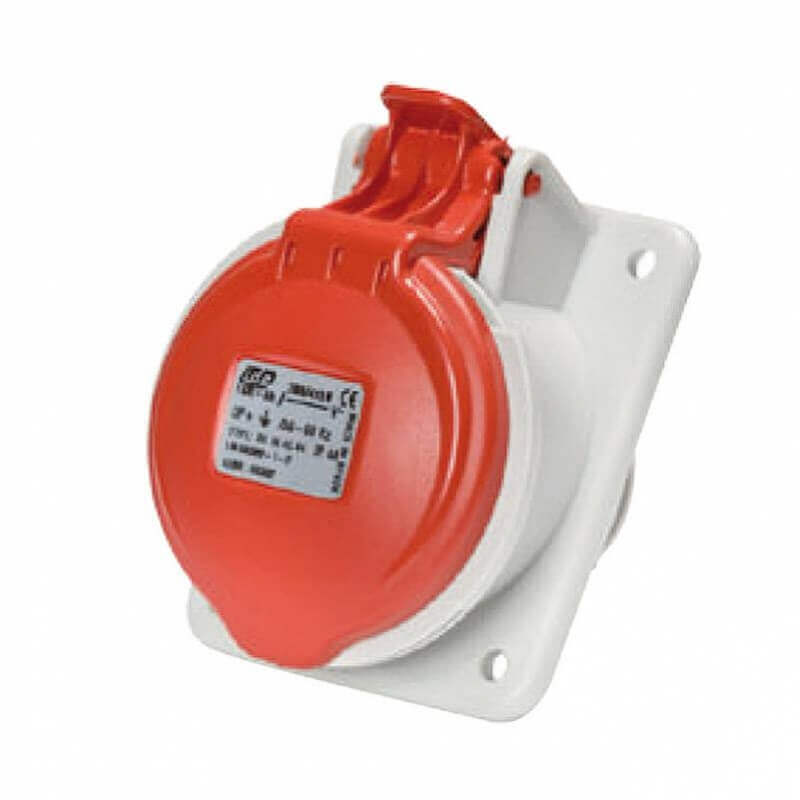 Prise de Courant Européenne Encastrable 3P+N+T 16A - 380V IP 44 - 51116