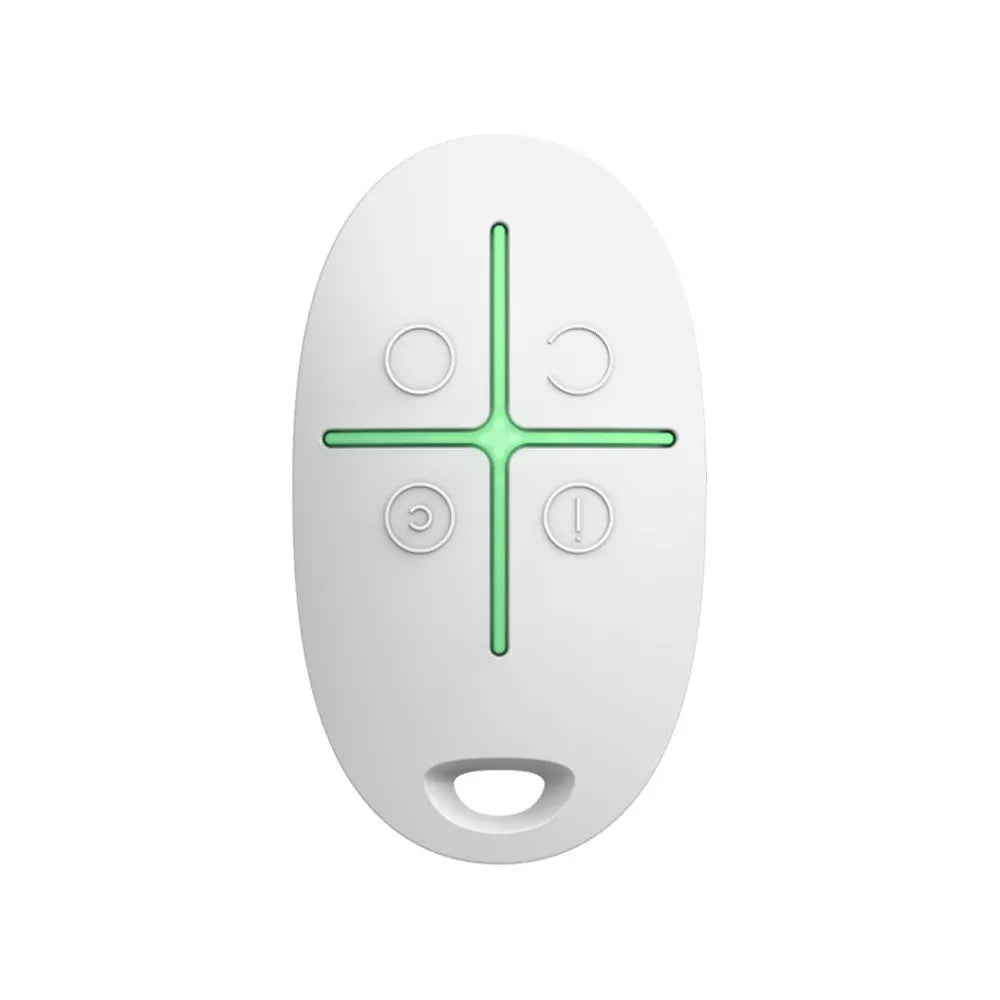 Télécommande porte-clé blanc Ajax SpaceControl pour alarme sans fil Ajax