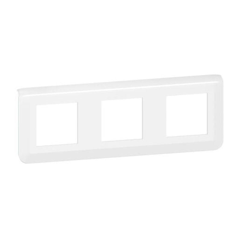 Plaque triple horizontale Blanc LEGRAND Mosaic - 078806L