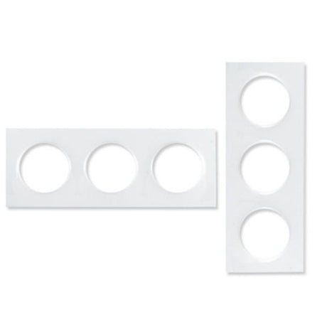 Plaque triple blanc SCHNEIDER Odace Styl  - S520706