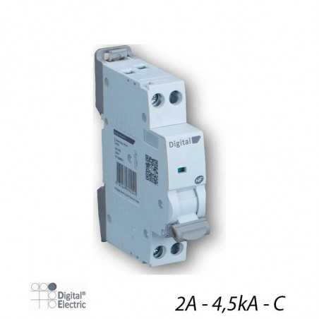 01302digital-electric-01302-disjoncteur-1pn-c-2a-45ka-auto