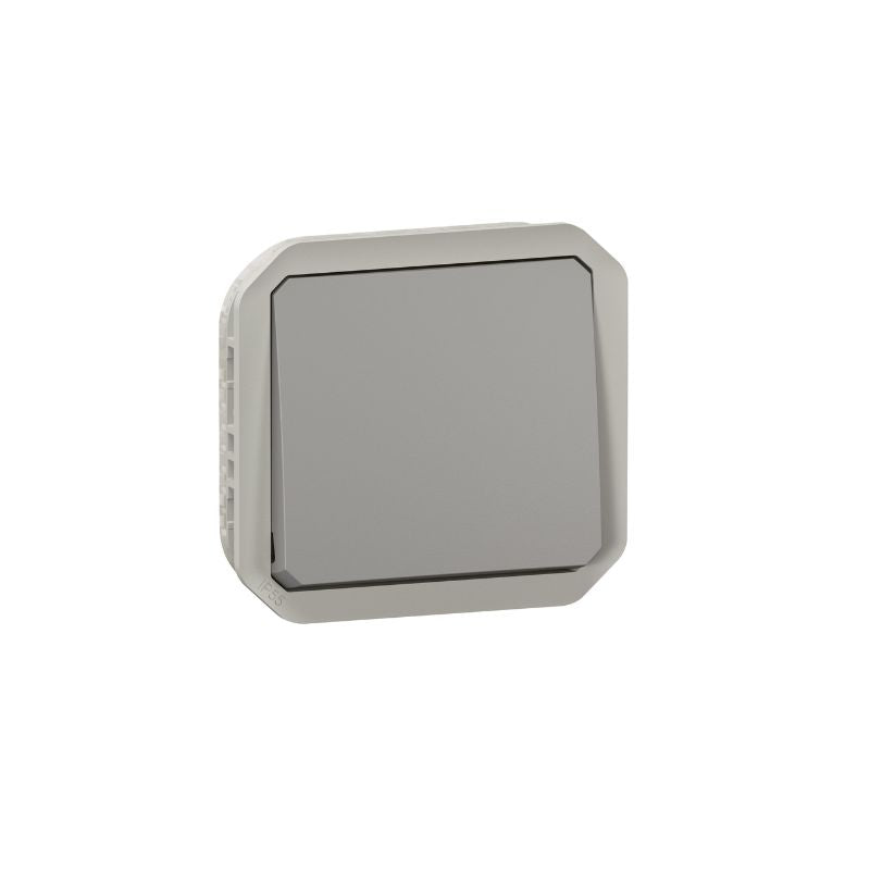 Legrand - Interrupteur ou va-et-vient étanche Plexo 10AX 250V IP55 IK08 composable gris - Réf : 069511L