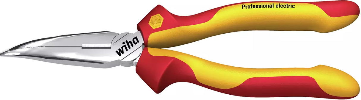 Pince demi-ronde Professional electric Wiha – Forme courbe 40° – 200 mm – Réf : 27425