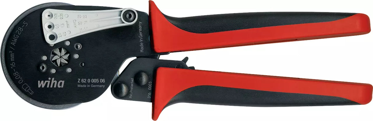 Outil de sertissage automatique Wiha – Cosses hexagonales 0,08-16 mm² – Réf : 41246