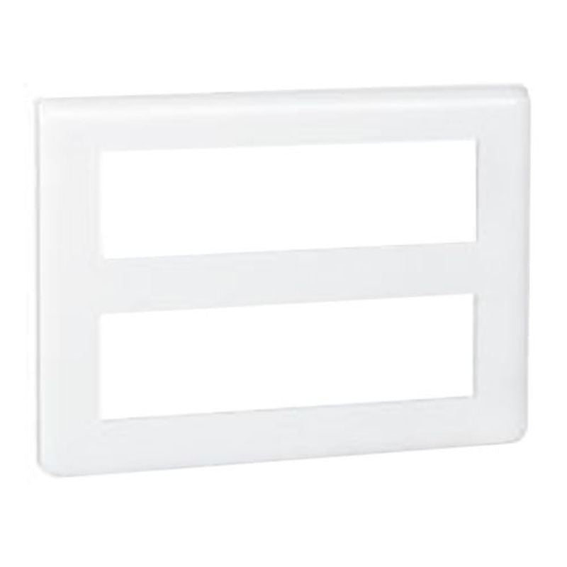 LEGRAND Mosaic Plaque horizontale 2x8 modules blanc - 078837L