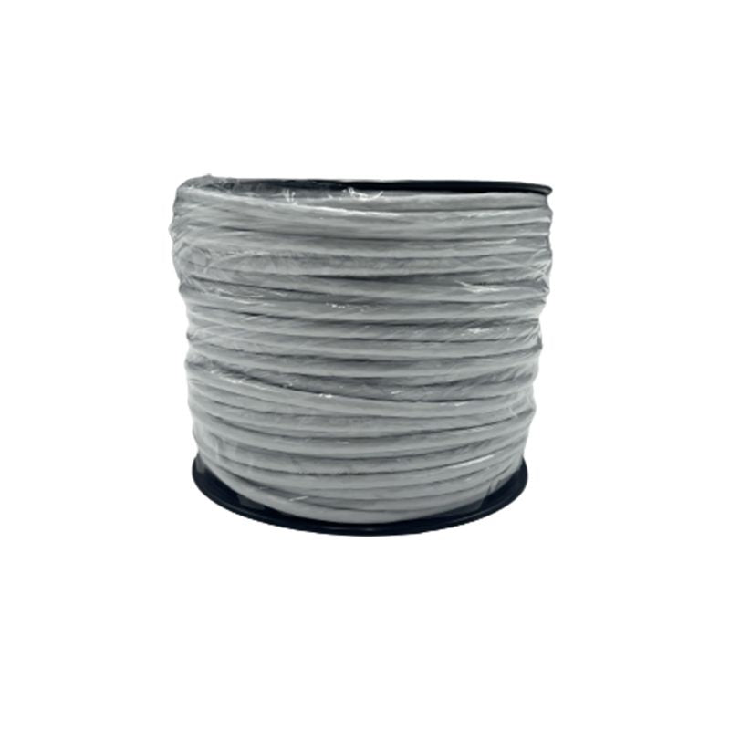 Câble ethernet rj45 monobrin - Cat6 S/FTP -  blanc - 100m