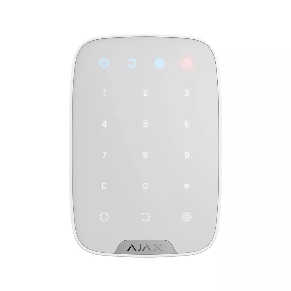 Clavier tactile sans fil Ajax Keypad Plus Jeweller avec lecteur de badge