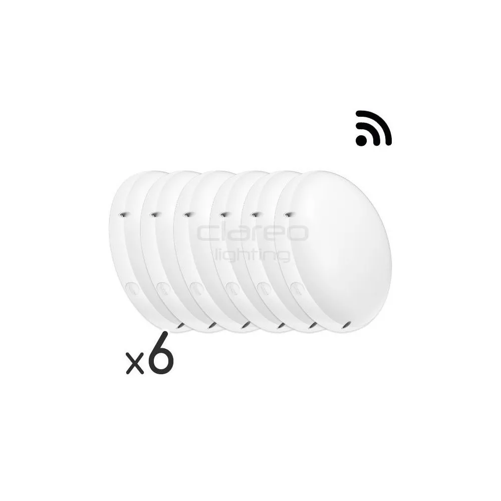 DomeLED Détecteur CLAREO 18W Anti-vandale START 2 Pack 6 - HUB.6097E2x6