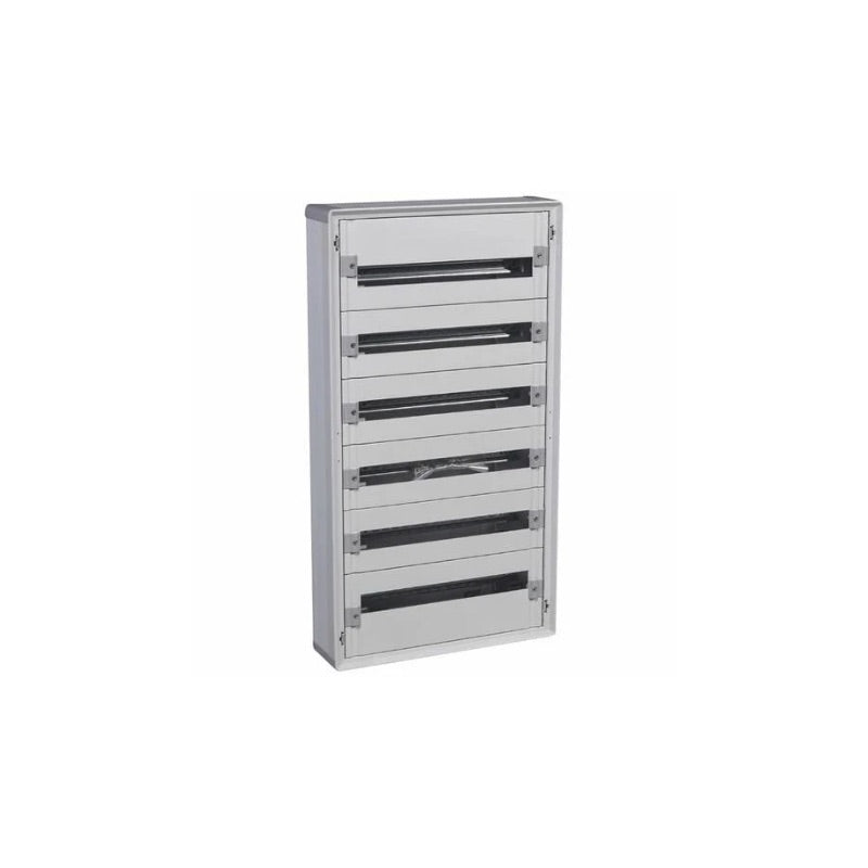 armoire electrique isolant tout modulaire 6 rangées 144 modules 401806