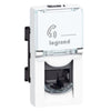 Prise RJ45 catégorie6 FTP Mosaic 1 module - blanc - 076562