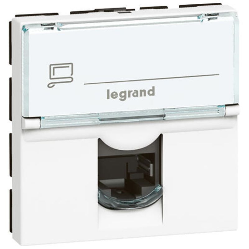 Prise RJ45 LEGRAND Mosaic catégorie 6 Blanc - 076565