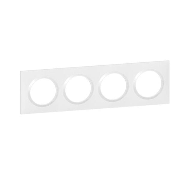 Plaque LEGRAND Dooxie quadruple blanc - 600804