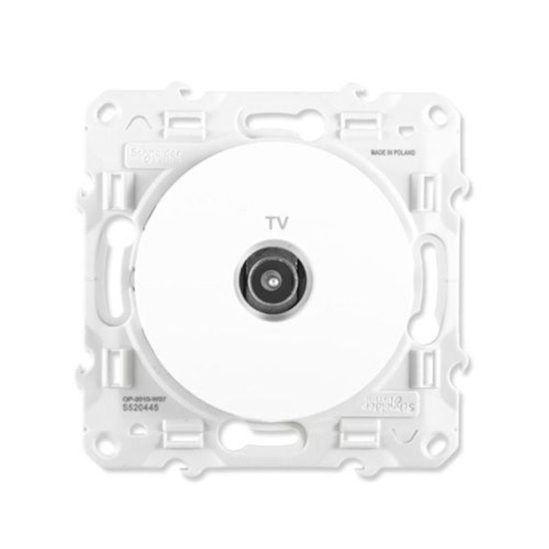 Prise TV blanc SCHNEIDER Odace - S520445