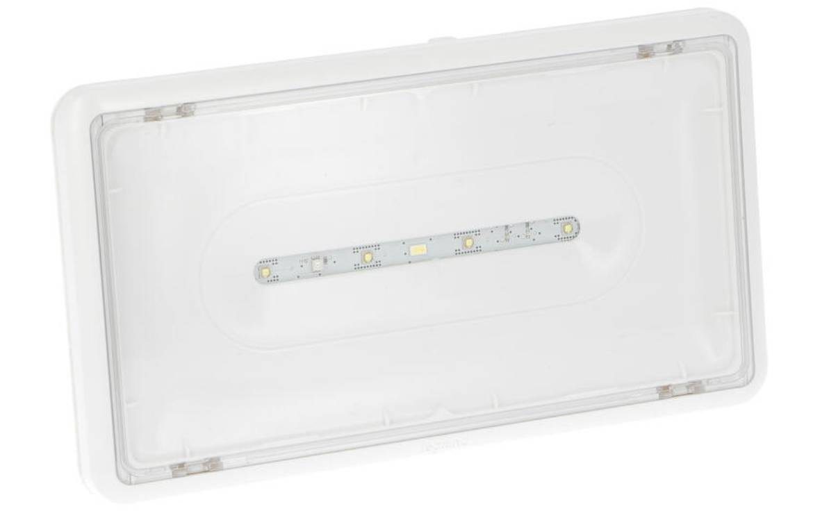 BAES d'ambiance saillie à LEDs 400lm IP43 IK07 plastique SATI Connecté visibilité augmentée pour ERP et ERT - 062565